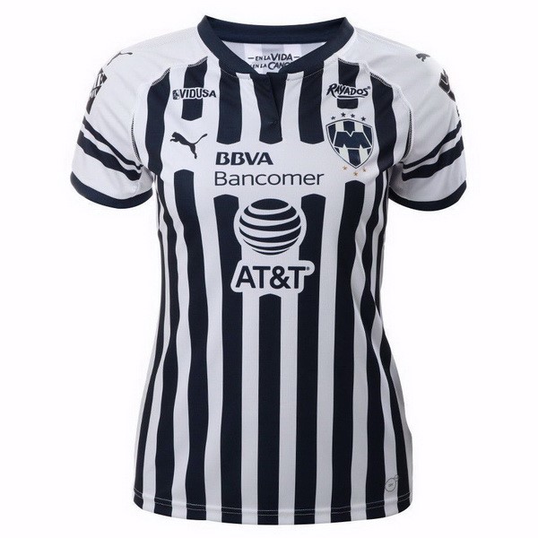 Camiseta Monterrey 1ª Mujer 2018/19 Blanco Negro